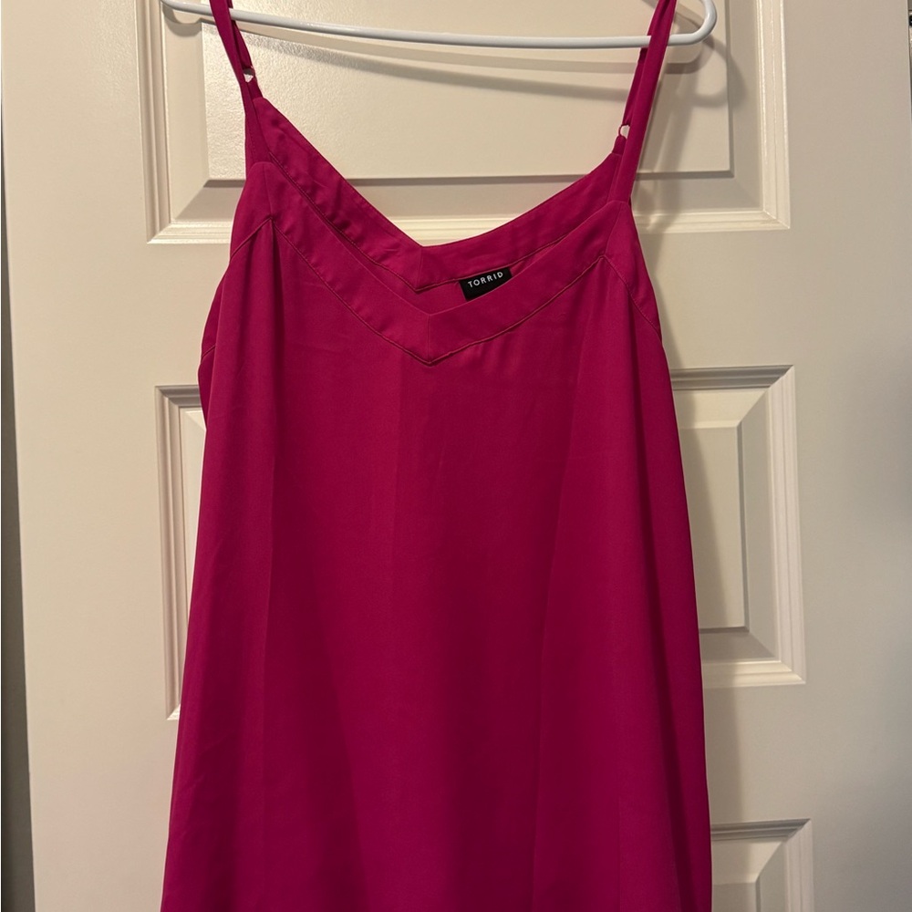 Hot Pink Spaghetti Strap Cami Top